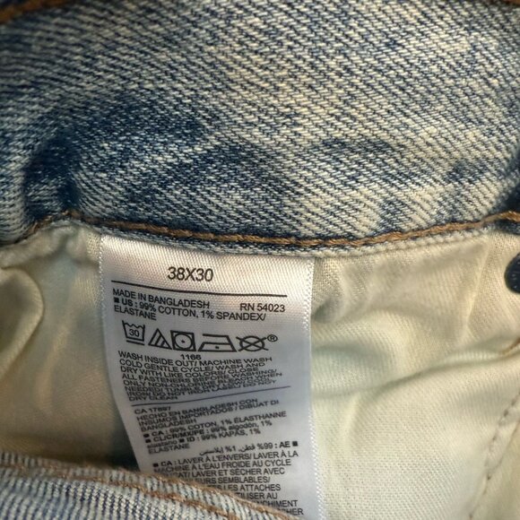 Old Navy Boot Cut Jeans Mens 38X30 Light Wash Mid Rise Stretch NWT - Picture 6 of 6